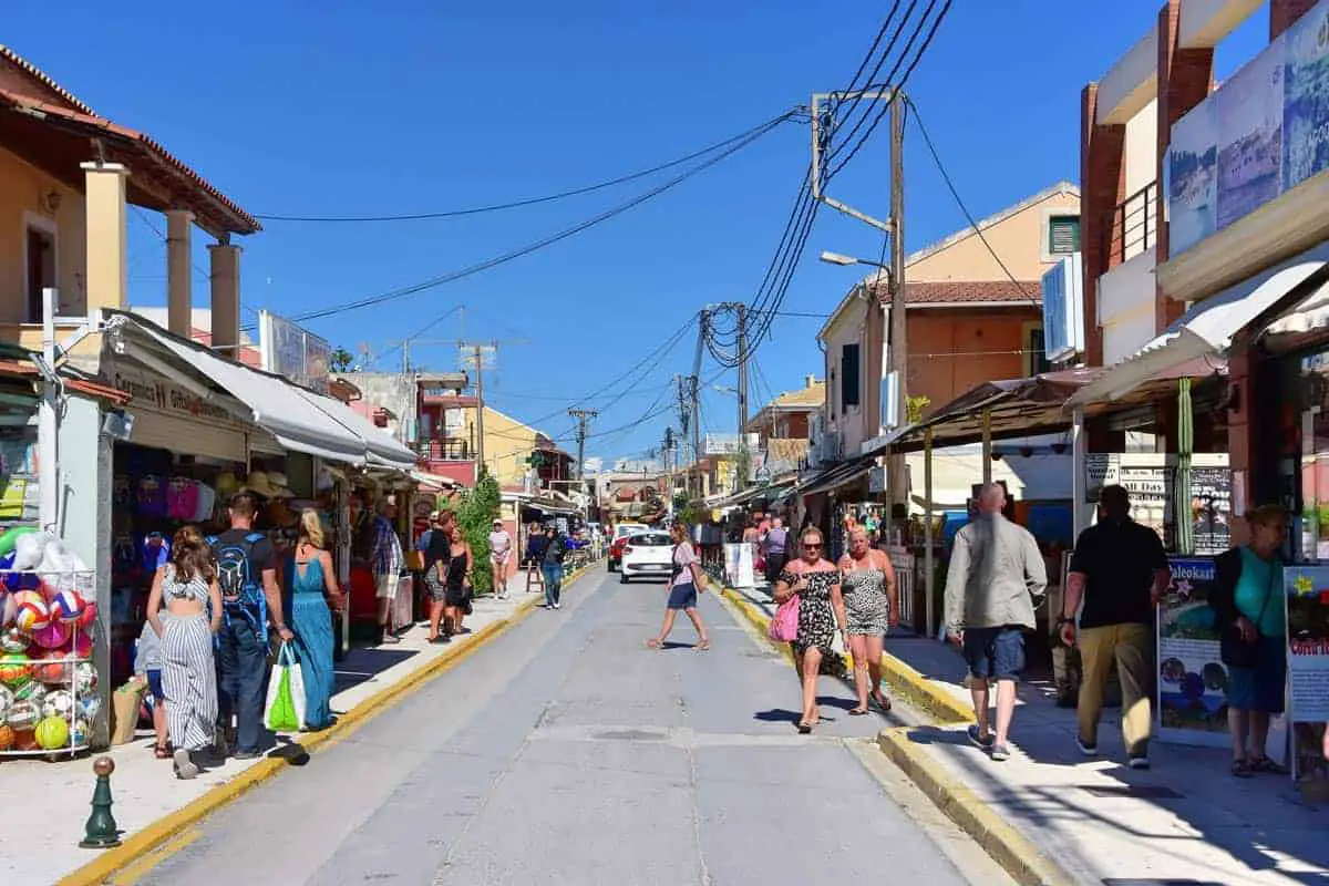 Sidari Main Street Corfu