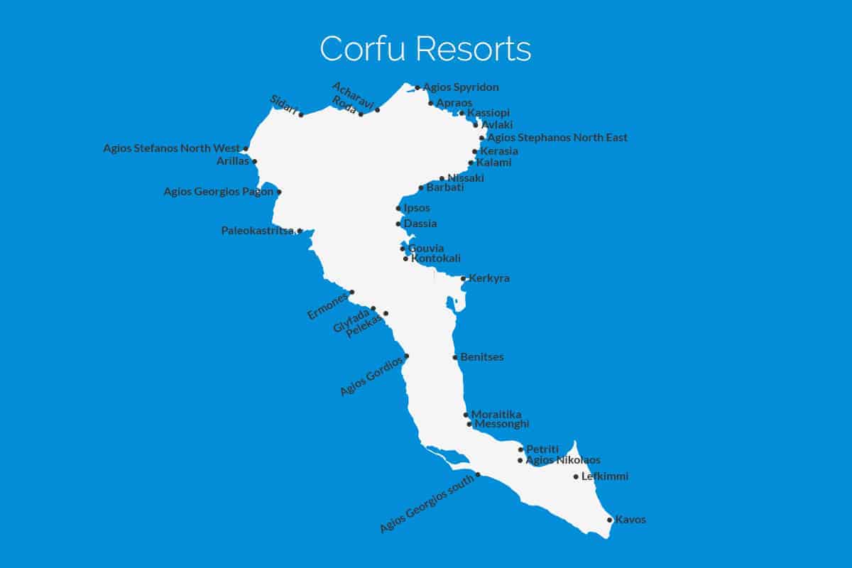 Corfu Resort Map