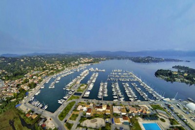 Gouvia Marina Corfu Aerial