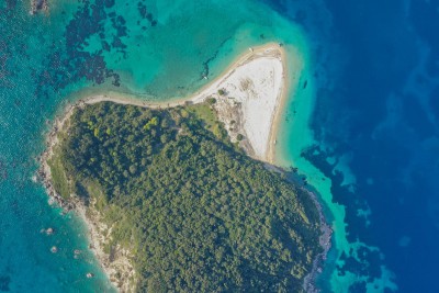 Marathonisi Islet Overhead Zakynthos