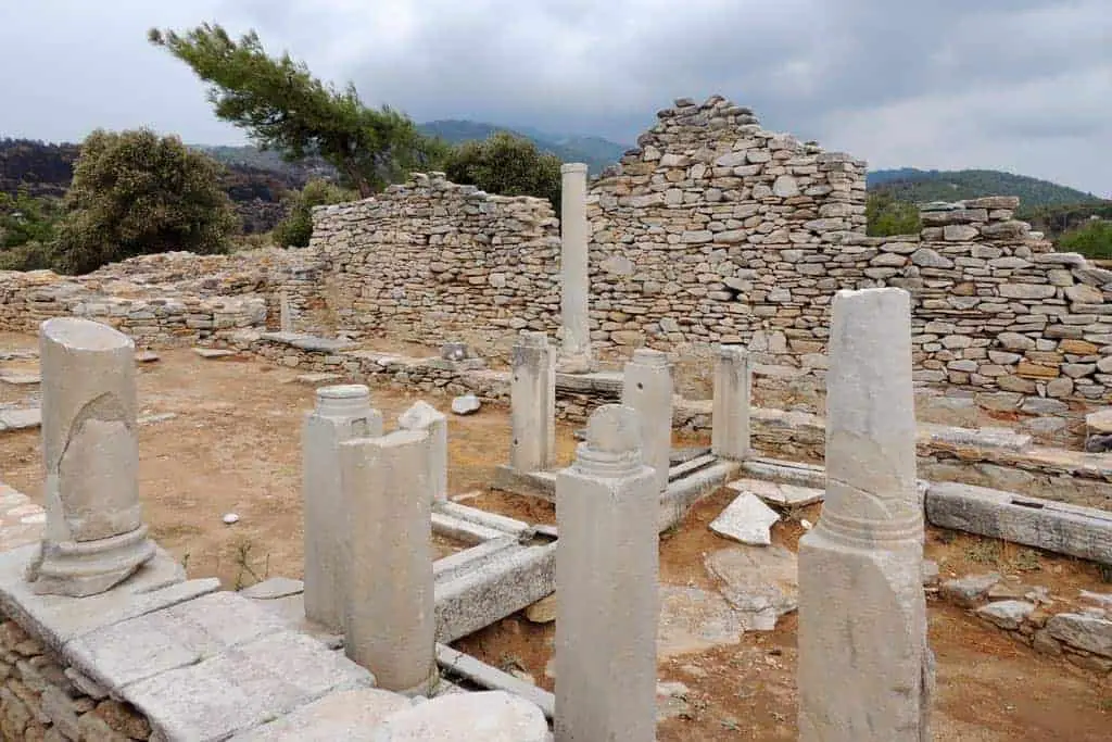 Archaeological Site Aliki Thassos