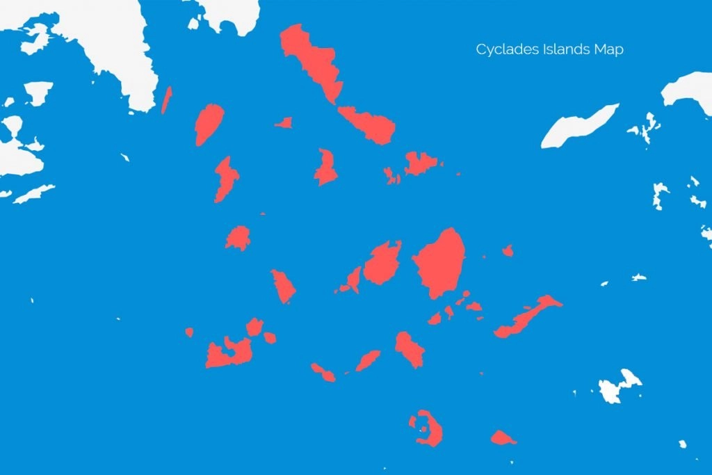 Cyclades Islands Map