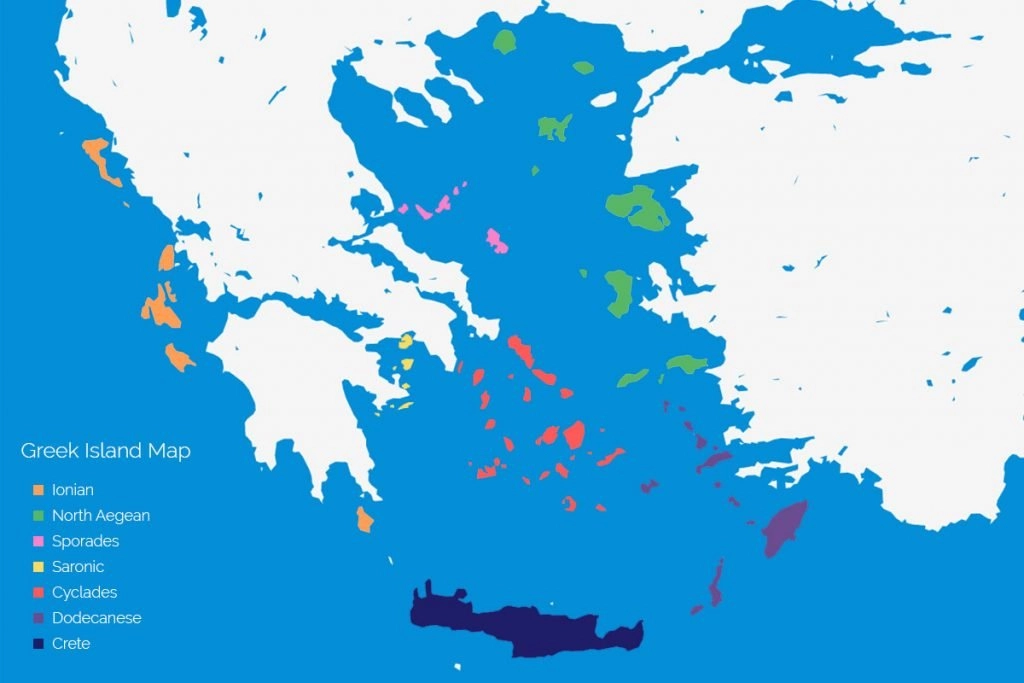 Greek Island Map