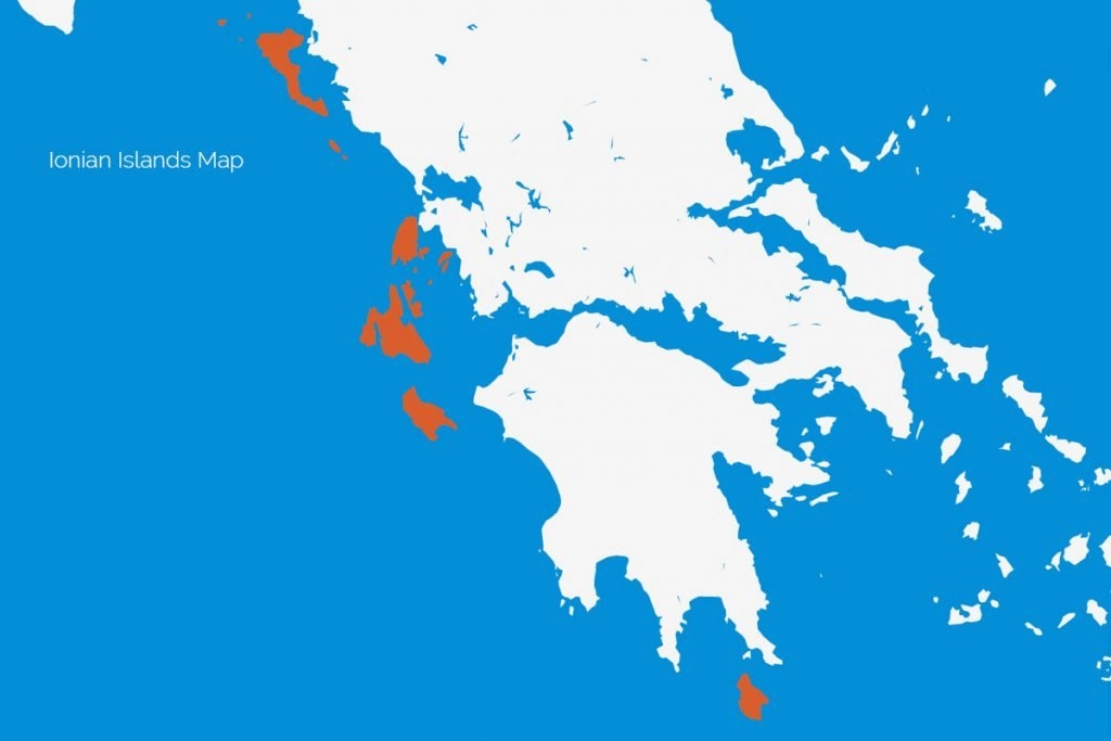 Ionian Islands Map