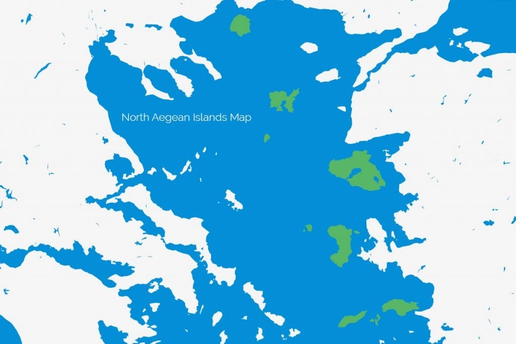 North Aegean Islands Map