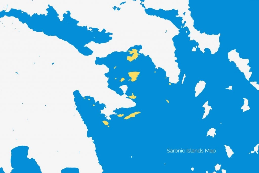 Saronic Islands Map