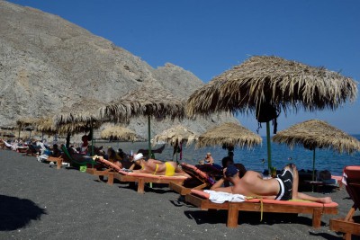 Perissa Beach Santorini