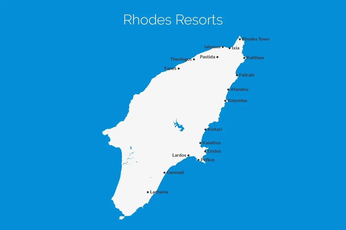 Rhodes Resort Map