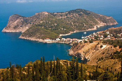 Aerial view of Assos Kefalonia