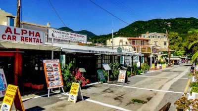 Benitses Street Corfu